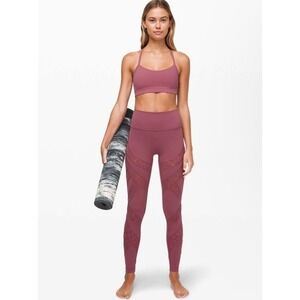 Lululemon Wunder Under High-RiseTight* Flocked 28", Plumful, Size 4
